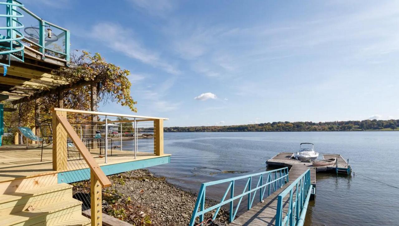 Hudson Riverfront Home Catskill Exterior foto