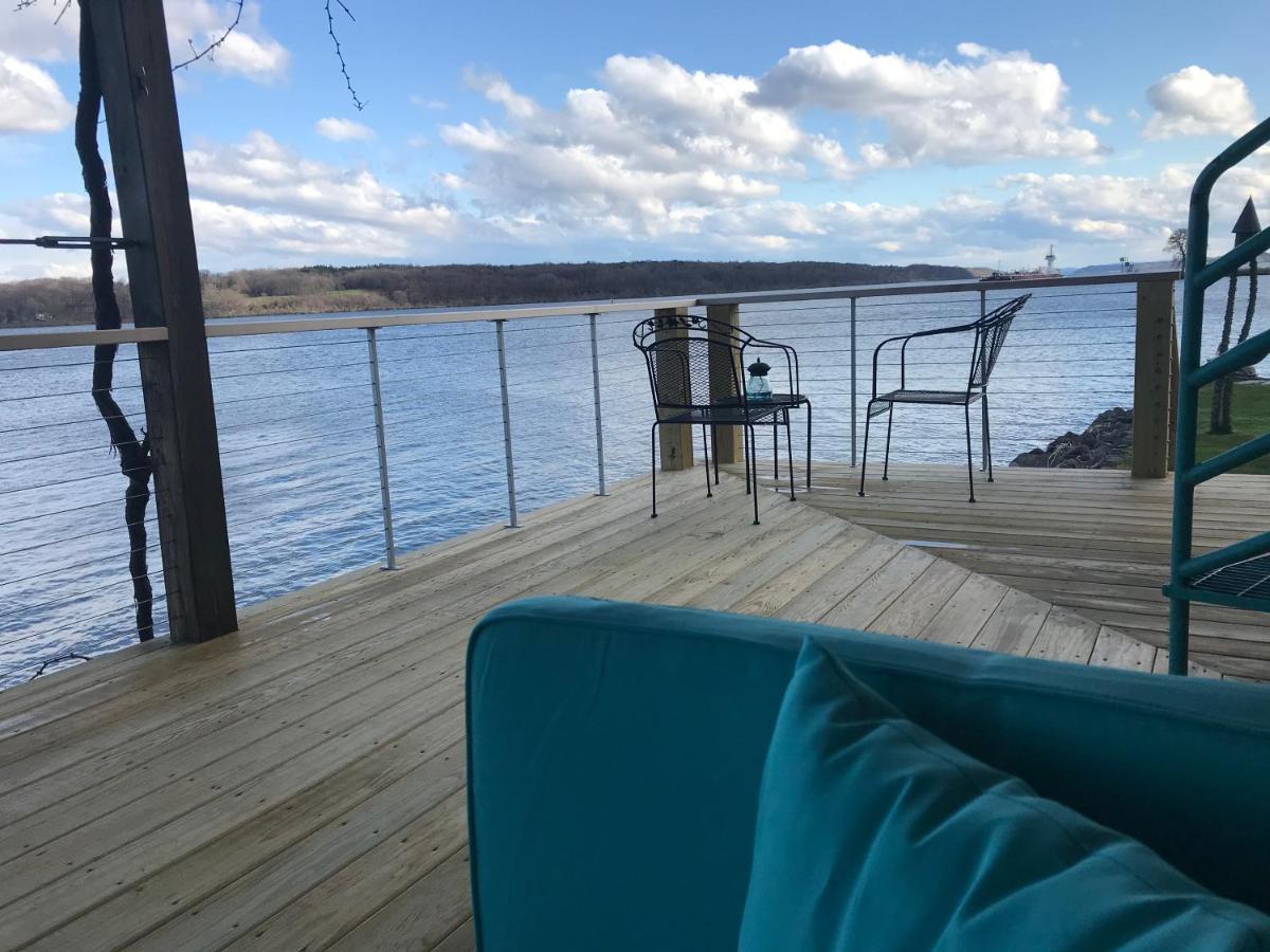 Hudson Riverfront Home Catskill Exterior foto