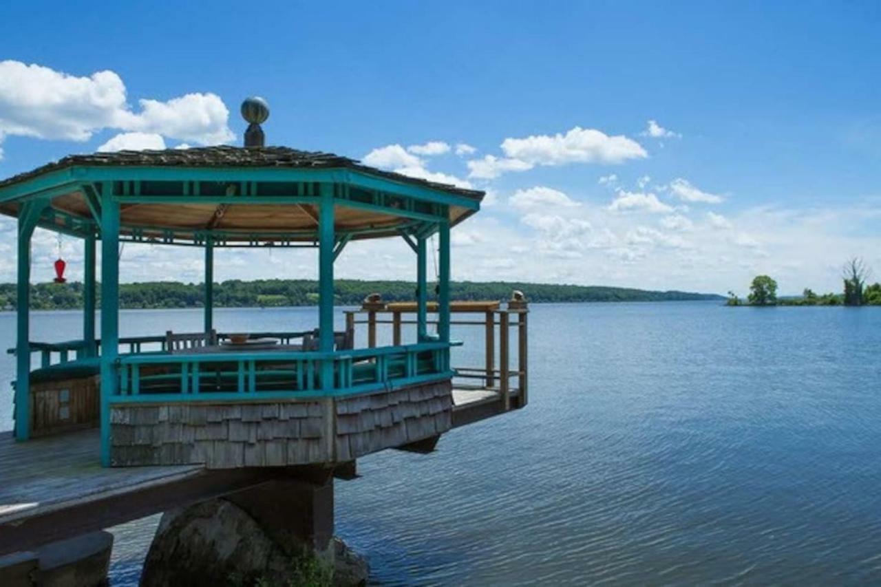 Hudson Riverfront Home Catskill Exterior foto